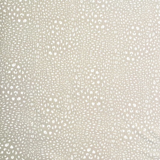 Leopard Print in Tan on Unbrushed Rib Knit, Sold by the Half Yard