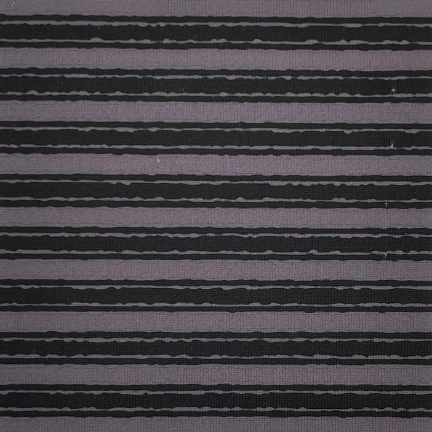 Nautical Stripes in Grey on Imitation Cotton Jersey Knit, Sold by the Half Yard