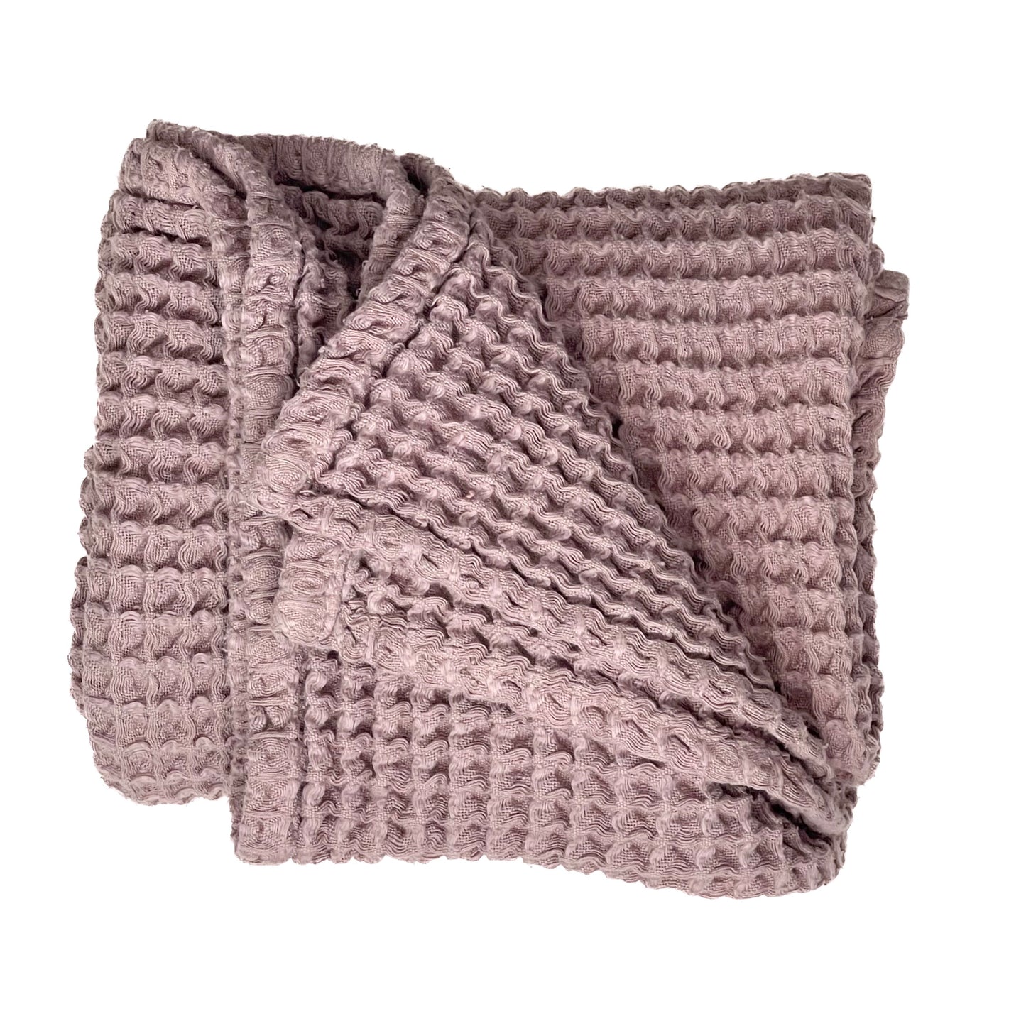 Waffle Blanket in Mauve
