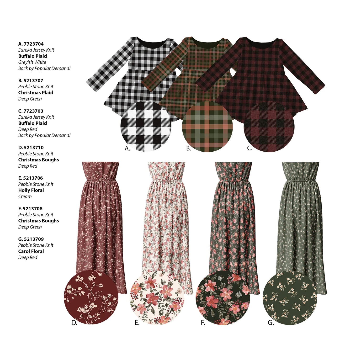 Buffalo Plaid in Black & White on Eureka Jersey Knit, Sold by the Half Yard