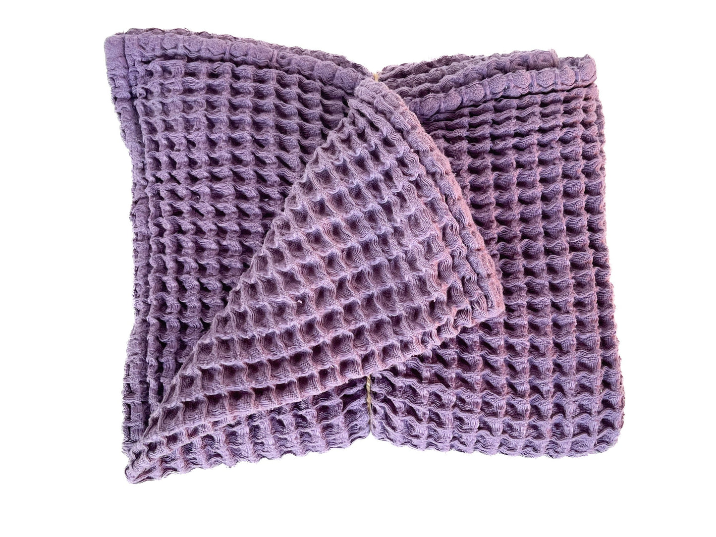 Waffle Blanket in Dusty Purple