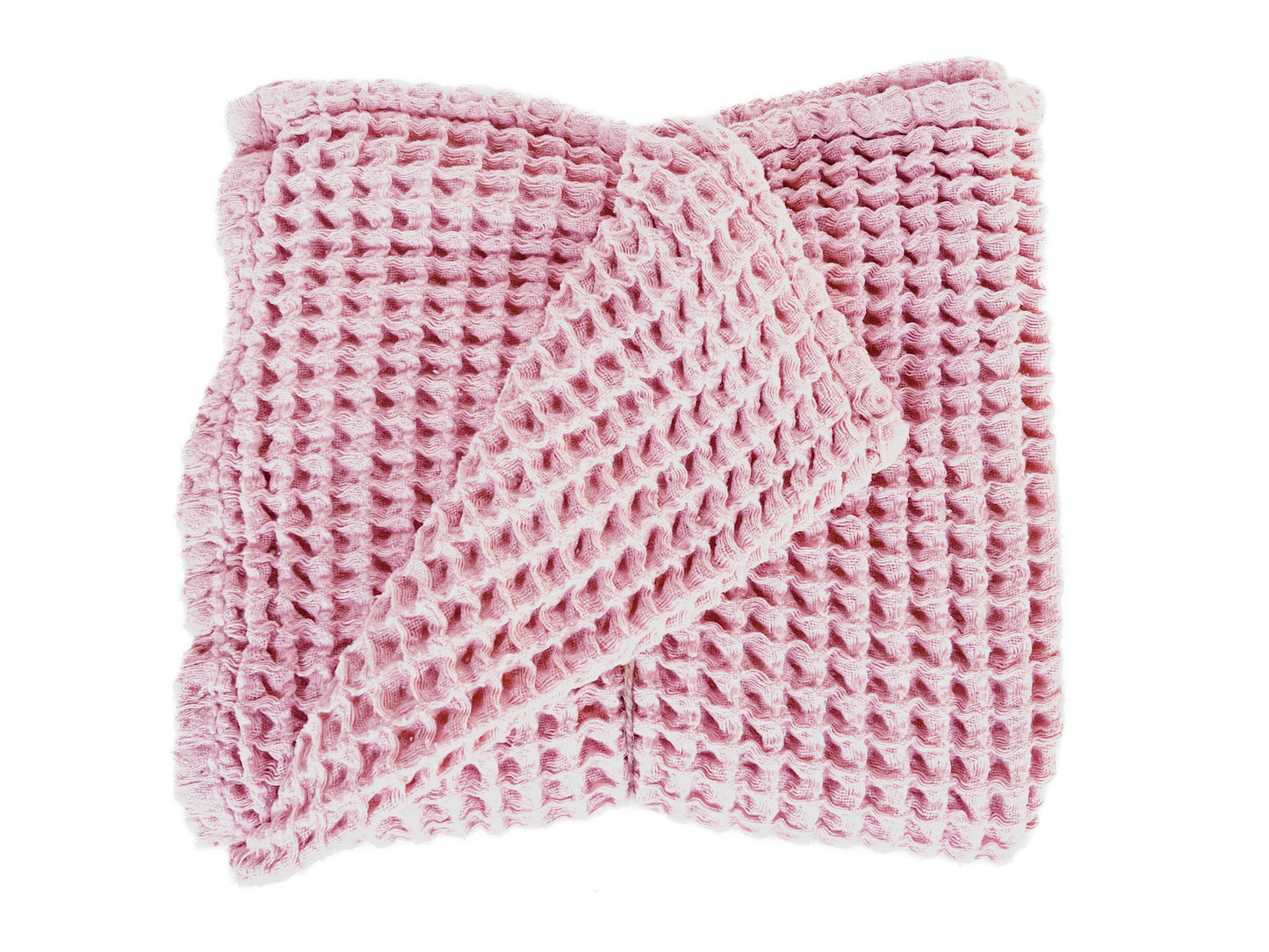Waffle Blanket in Pink