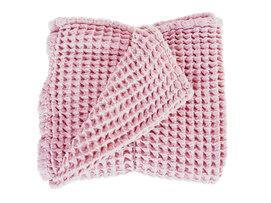 Waffle Blanket in Pink