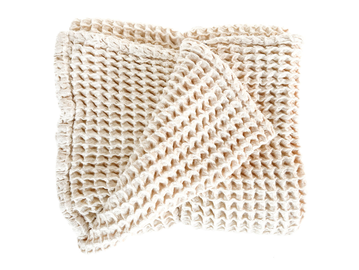 Waffle Blanket in Cream