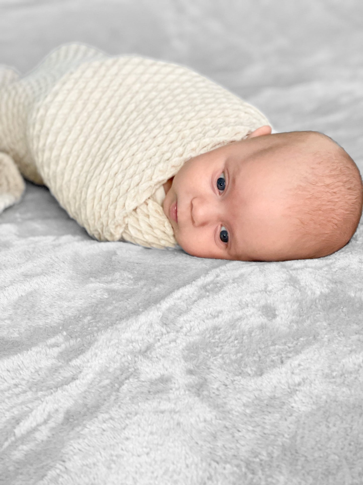 Waffle Blanket in Cream