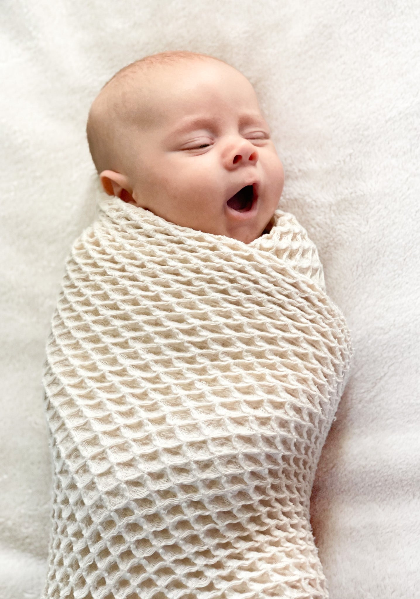 Waffle Blanket in Dusty Purple