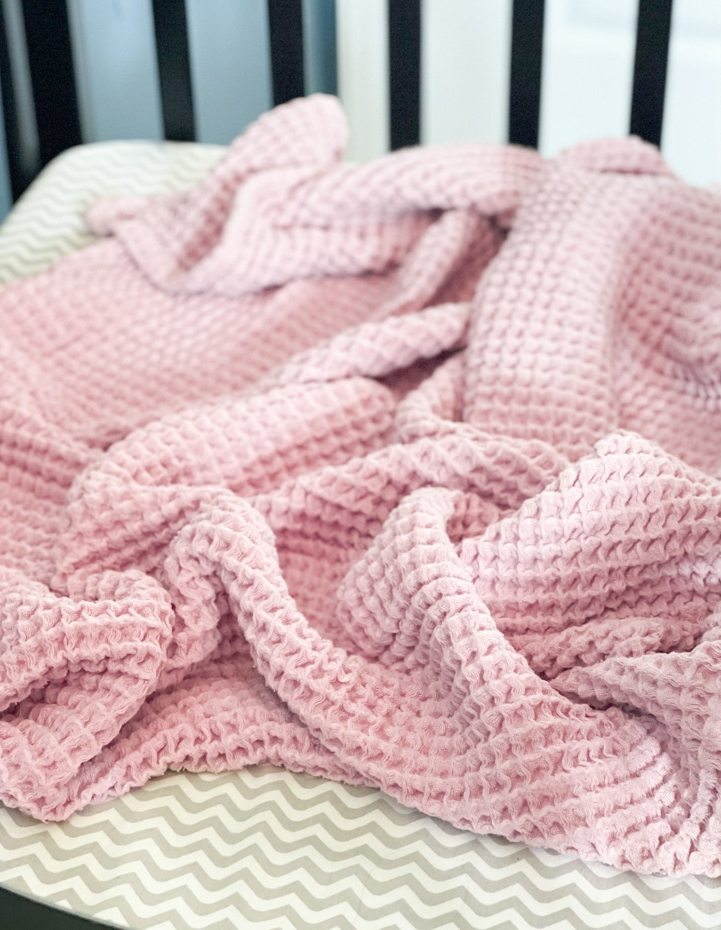 Waffle Blanket in Dusty Purple